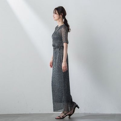 【ＷＥＢ＆一部店舗限定】ラメシアープリーツ半袖カットソー