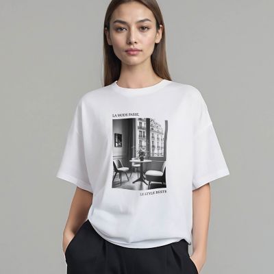 ＜LAUTREAMONT (Women)＞【ＷＥＢ＆一部店舗限定】ＩＮＴＥＲＩＯＲフォトオーバーサイズＴ≪洗濯機で洗える≫