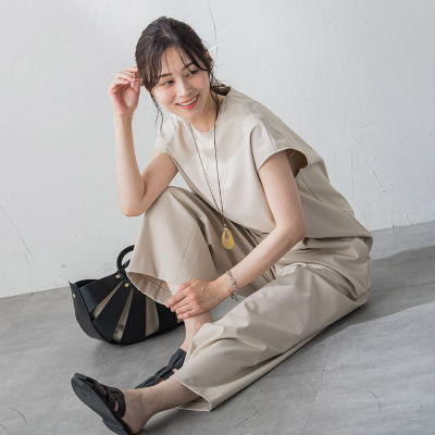＜LAUTREAMONT (Women)＞【ＷＥＢ限定】ＵＶカットフレンチスリーブカットソー≪１１号あり／洗える／透湿／セットアップ対応≫