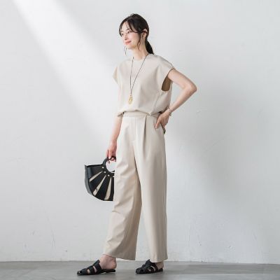 【ＷＥＢ限定】ＵＶカットフレンチスリーブカットソー≪１１号あり／洗える／透湿／セットアップ対応≫
