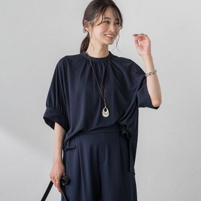 【ＷＥＢ限定】ひんやり防シワカットソー≪洗濯機で洗える／ＵＶ≫