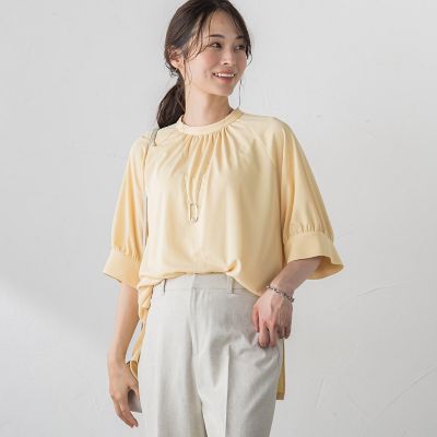 【ＷＥＢ限定】ひんやり防シワカットソー≪洗濯機で洗える／ＵＶ≫