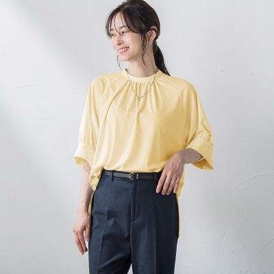 【ＷＥＢ限定】ひんやり防シワカットソー≪洗濯機で洗える／ＵＶ≫