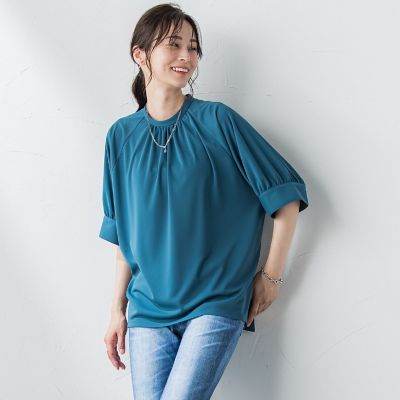 ＜LAUTREAMONT (Women)＞【ＷＥＢ限定】ひんやり防シワカットソー≪洗濯機で洗える／ＵＶ≫