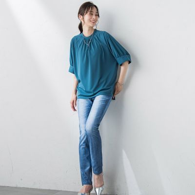 【ＷＥＢ限定】ひんやり防シワカットソー≪洗濯機で洗える／ＵＶ≫