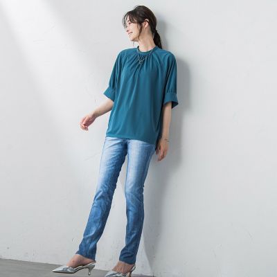 【ＷＥＢ限定】ひんやり防シワカットソー≪洗濯機で洗える／ＵＶ≫