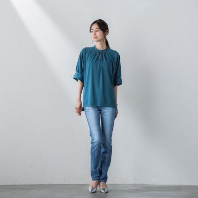 【ＷＥＢ限定】ひんやり防シワカットソー≪洗濯機で洗える／ＵＶ≫