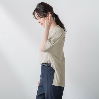 【ＷＥＢ限定】ひんやり防シワカットソー≪洗濯機で洗える／ＵＶ≫