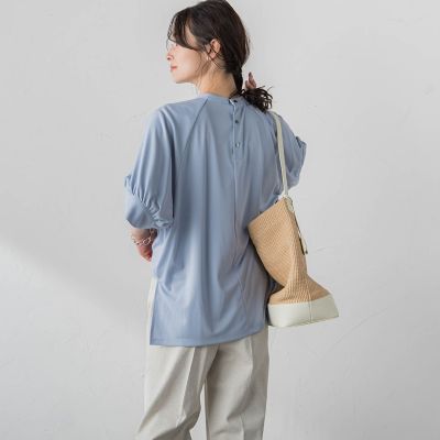 【ＷＥＢ限定】ひんやり防シワカットソー≪洗濯機で洗える／ＵＶ≫