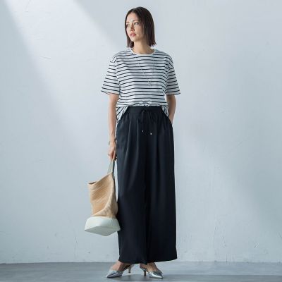 【ＷＥＢ限定】コットンボーダーカットソー≪洗濯機で洗える≫