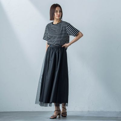 【ＷＥＢ限定】コットンボーダーカットソー≪洗濯機で洗える≫