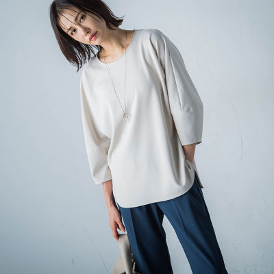 ＜LAUTREAMONT (Women)＞【ＷＥＢ限定】ＵＶフォルムスリーブカットソー≪防シワ≫