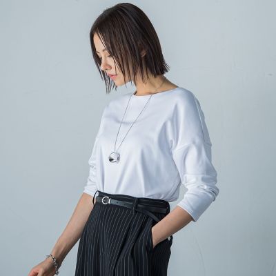 コットンレーヨンカットソー≪洗濯機で洗える≫