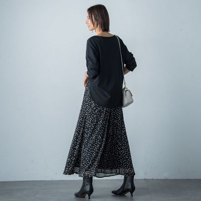 コットンレーヨンカットソー≪洗濯機で洗える≫