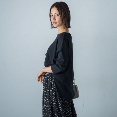 コットンレーヨンカットソー≪洗濯機で洗える≫