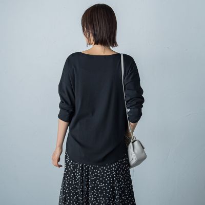 コットンレーヨンカットソー≪洗濯機で洗える≫