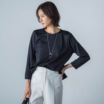 【ＷＥＢ限定】吸水速乾／ＵＶ　サテンダンボールカットソー≪１１号あり／洗える／セットアップ対応≫
