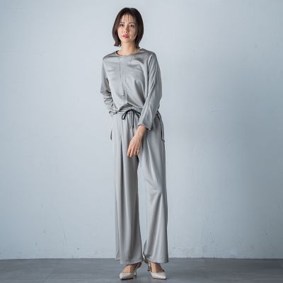 【ＷＥＢ限定】吸水速乾／ＵＶ　サテンダンボールカットソー≪１１号あり／洗える／セットアップ対応≫