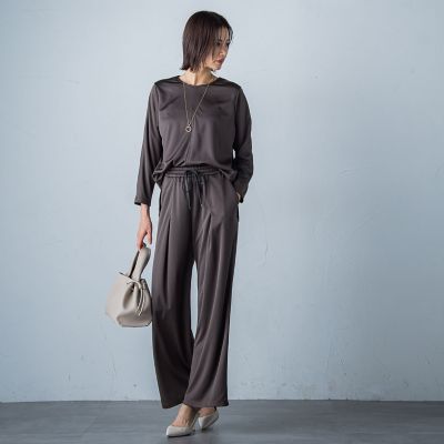 【ＷＥＢ限定】吸水速乾／ＵＶ　サテンダンボールカットソー≪１１号あり／洗える／セットアップ対応≫