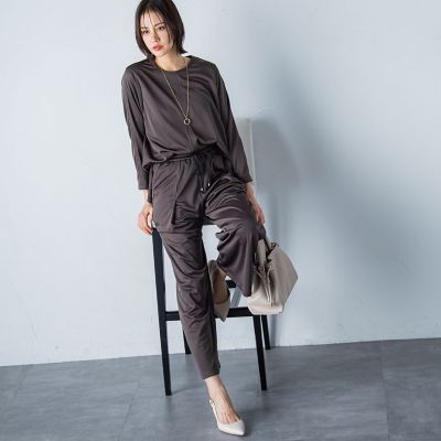 【ＷＥＢ限定】吸水速乾／ＵＶ　サテンダンボールカットソー≪１１号あり／洗える／セットアップ対応≫