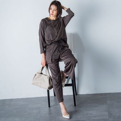 【ＷＥＢ限定】吸水速乾／ＵＶ　サテンダンボールカットソー≪１１号あり／洗える／セットアップ対応≫