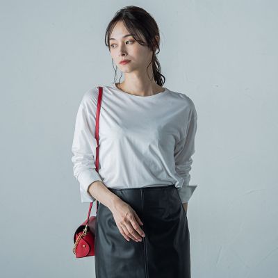 【カタログ掲載】シャツカフスカットソー≪洗濯機で洗える≫