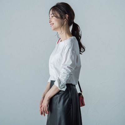 【カタログ掲載】シャツカフスカットソー≪洗濯機で洗える≫