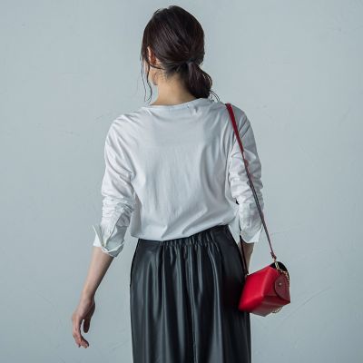 【カタログ掲載】シャツカフスカットソー≪洗濯機で洗える≫