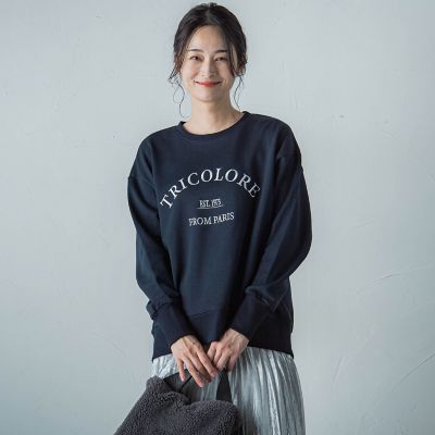 ＜LAUTREAMONT (Women)＞【ＷＥＢ限定】ロゴ刺繍スウェット≪洗濯機で洗える≫