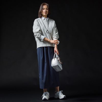LAUTREAMONT / ロートレアモン ラメ混裏パイルプルオーバー≪洗濯機で洗える≫ ラメ混裏パイルプルオーバー≪洗濯機で洗える≫ | LAUTREAMONT