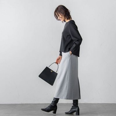 スクエアネックプルオーバー≪洗濯機で洗える≫