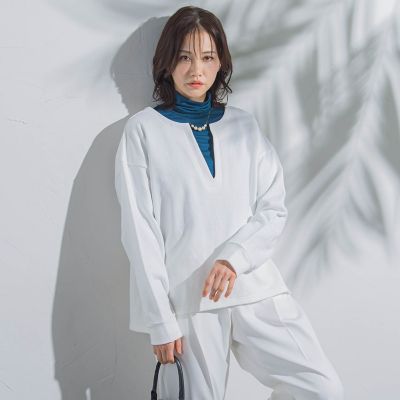 WEB限定】キーネック スウェット≪洗濯機で洗える≫ | LAUTREAMONT