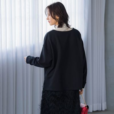 WEB限定】キーネック スウェット≪洗濯機で洗える