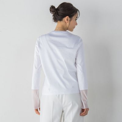 【一部店舗限定販売】スムースカットソー≪洗濯機で洗える≫