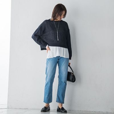 tシャツ スタイルアップレイヤードインナー「洗濯機で洗える」 レディース スタイルアップレイヤードインナー≪洗濯機で洗える