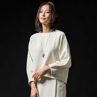 フォルムスリーブカットソー≪セットアップ対応／洗濯機で洗える