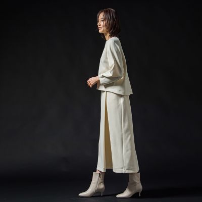フォルムスリーブカットソー≪セットアップ対応／洗濯機で洗える