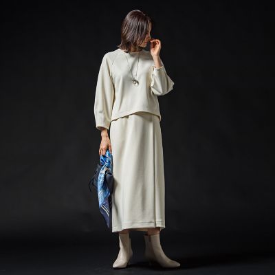 tシャツ フォルムスリーブカットソー「セットアップ対応/洗濯機で洗える」 レディース フォルムスリーブカットソー≪セットアップ対応/洗濯機で洗える