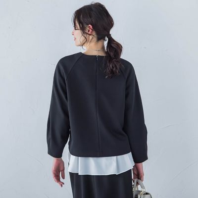フォルムスリーブカットソー≪セットアップ対応／洗濯機で洗える