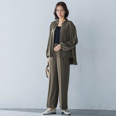 ソフトコットンリブカットソー≪洗濯機で洗える≫
