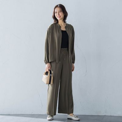ソフトコットンリブカットソー≪洗濯機で洗える≫