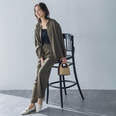 ソフトコットンリブカットソー≪洗濯機で洗える≫