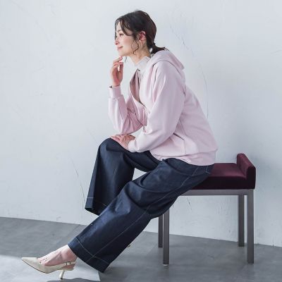 【ＷＥＢ限定】高機能スムースタッチジップパーカー≪洗濯機で洗える≫