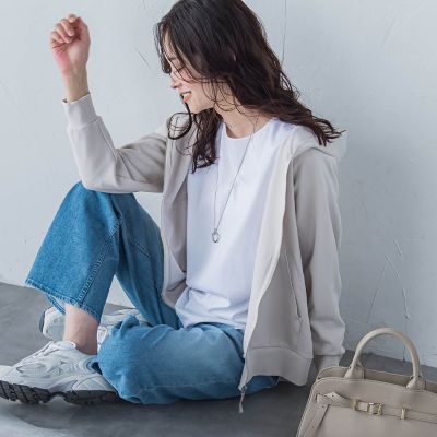 【ＷＥＢ限定】高機能スムースタッチジップパーカー≪洗濯機で洗える≫