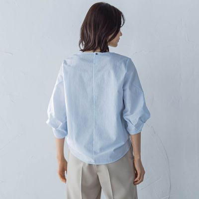 フォルムスリーブＶネックカットソー≪洗濯機で洗える≫