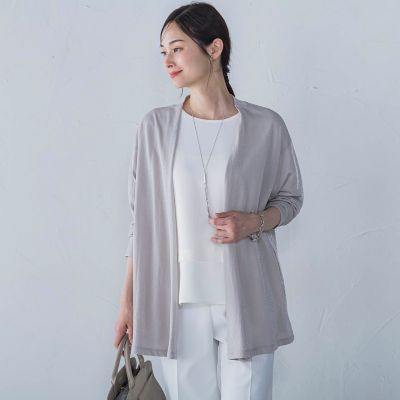 クールコンフォートカーディガン≪接触冷感／洗濯機で洗える≫