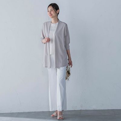クールコンフォートカーディガン≪接触冷感／洗濯機で洗える≫