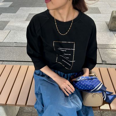 WEB限定】箔ロゴカットソー≪手洗い可能≫ | LAUTREAMONT (Women 