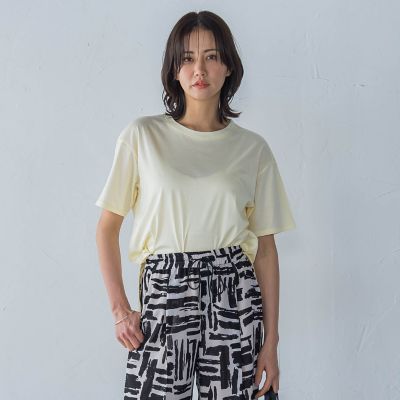 【ＷＥＢ限定】【３サイズ】コットン汗じみ防止カットソー≪洗える／接触冷感≫