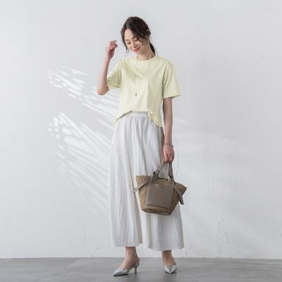 【ＷＥＢ限定】【３サイズ】コットン汗じみ防止カットソー≪洗える／接触冷感≫